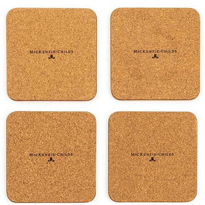 Wildflowers Cork Back Coasters - Set of 4
