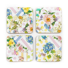 Cargar imagen en el visor de la galería, Wildflowers Cork Back Coasters - Set of 4
