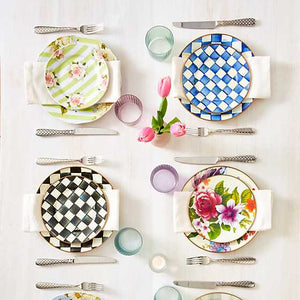 Wildflowers Dessert Plate - Green