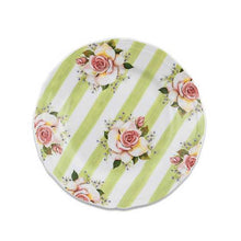 Cargar imagen en el visor de la galería, Wildflowers Dessert Plate - Green
