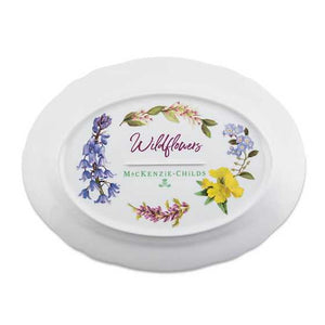 Wildflowers Serving Platter - Blue