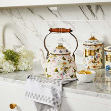 Cargar imagen en el visor de la galería, Wildflowers Enamel Medium Canister - Blue