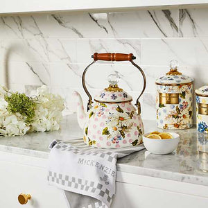 Wildflowers Enamel Medium Canister - Blue