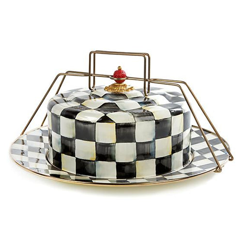 Courtly Check Enamel Cake Carrier